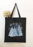 Christmas Tree Snowflakes Graphic Shopping Totes