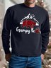 Men Grumpy Bear Christmas Regular Fit Crew Neck Sweatshirt