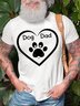 Lilicloth X Paula Dog Dad Heart Men's T-Shirt