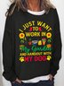 Women I Just Want to Work in My Garden and Hang Out with My Dog Simple Sweatshirts