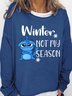 Lilicloth X Paula Curious & Furious Cats Winter Not My Season Women's Sweatshirts