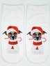 Christmas 3D Cat Pattern High Stretch Cotton Socks Festive Party Decorations