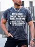 Men My Silence Doesn’t Mean I Agree With You Crew Neck Casual Regular Fit T-Shirt