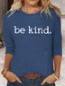 Womens Be Kind Crew Neck Top