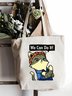 We Can Do It Cat Animal Graphic Shopping Tote Bag