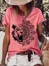 Lilicloth X Vithya Tiger And Floral Womens T-Shirt
