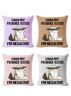 18*18 Set of 4 Cat Backrest Cushion Pillow Covers,Decorations For Home