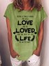 Lilicloth X Y Being A Family Means You Will  Love And Be Loved Womens T-Shirt