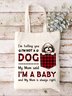 I Am Not A Dog Animal Graphic Casual Shopping Tote Bag