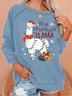 Fa La La La Christmas Llama Women's Sweatshirt