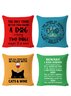 18*18 Set of 4 Having More Than A Dog Two Dogs Dogs Lover Backrest Cushion Pillow Covers, Decorations For Home