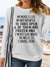 Women's Funny T-Shirt My Mind is Like My Web Browser Tee Letters Casual Sweatshirt