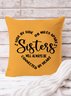 20*20 Text Letters Backrest Cushion Pillow Covers Decorations For Home