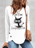 Women's Funny Grumpy Cat I'm Fine Long Sleeve T-Shirt