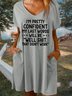 Women's I'm Pretty Confident My Last Words Will Be Well Shit That Don't Work V Neck Dress