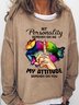 Women's Funny Letter My Personality Depends On Me Casual Sweatshirt