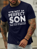Lilicloth X Manikvskhan I’m Not A Perfect Son But My Crazy Mom Loves Me Men's T-Shirt