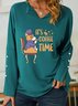 Lilicloth X Jessanjony It’s Coffee Time Women's Shawl Collar Casual Sweatshirt