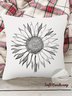 18*18"Throw Pillow Covers, Sunflower Soft Corduroy Cushion Pillowcase Case for Living Room Bed Sofa Car Home Decoration