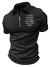 Men's I Am Arguing I Am Just Explaining Why I Am Right Funny Graphic Print Text Letters Casual Polo Collar Polo Shirt
