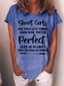 Women’s Short Girls God Only Lets Things Grow Until They’re Perfect Some Of Us Cotton Casual T-Shirt