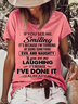 Women‘s If You See Me Smiling It's Because I'm Thinking Of Doing Something Evil And Naughty Cotton T-Shirt