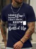 Lilicloth X Y I Drink Wine Because I Don't Like To Keep Things Bottled Up Men's T-Shirt