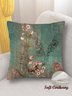 18*18 Throw Pillow Covers,  Loose Plants Soft Corduroy Cushion Pillowcase Case For Living Room