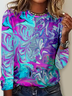 Lilicloth X Paula Women's Paint Pour Glow Women's Long Sleeve Top