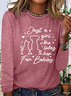 Women's Just A Girl Who Loves Her Fur Babies Letters Casual Shirt