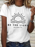 Women's Be The Light Amazing Grace Simple Cotton T-Shirt