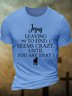 Men's Jesus Leaving 99 To Find 1 Seems Crazy Until You Are That 1 Funny Graphic Printing Casual Cotton Text Letters T-Shirt