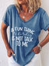 Women's A Fun Thing To Do Today V Neck Casual T-Shirt