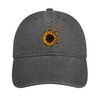 Sunflower Butterfly Print Casual Hat