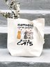 Women’s Happiness Can Be Measured With Cats Shopping Tote