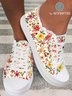 Comfortable Soft Sole Yellow Floral Canvas Shoes