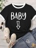 Lilicloth X Funnpaw Women's Baby Pregnancy Announcement Matching T-Shirt