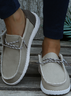 Women's Plain Lace-Up Loafers Comfortable & Lightweight Ladies Shoes
