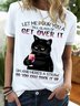 Women's Let Me Pour You A Tall Glass Of Get Over It Oh And Here'S A Straw So You Can Suck It Up Funny Graphic Printing Casual Regular Fit Crew Neck Cotton-Blend T-Shirt