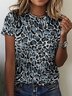 Lilicloth X Paula Leopard Polka Dots Women's Casual T-Shirt