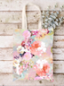 Women‘s Floral Shopping Tote