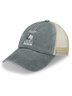 Women's Funny I Wouldn't Change My Grandkids For The World But I Wish I Could Change The World For My Grandkids Elephants Washed Mesh Back Baseball Cap