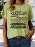 Women's I Get My Attitude From my freaking mom Crew Neck Casual T-Shirt