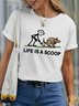 Lilicloth X Funnpaw Women's Life Is A Scoop Pet Matching T-Shirt
