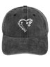 Women's Dog Lovers The Road To My Heart Is Paved With Paw Prints Adjustable Denim Hat