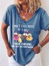 Women's I Don't Have Ducks or A Row I Have Chickens Are Casual Animal T-Shirt