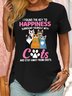 Women‘s I found the key to happiness, surround yourself with dogs and stay away from idiots T-Shirt