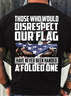Men's Funny Those Who Would Disrespect Our Flag Have Never Been Handed A Folded One Graphic Printing Casual Cotton Text Letters Crew Neck T-Shirt