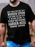 Women's Don't Mess With Me I'm A Wooden Spoon Crew Neck Casual T-Shirt