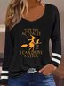 Casual Loose Cotton-Blend T-Shirt